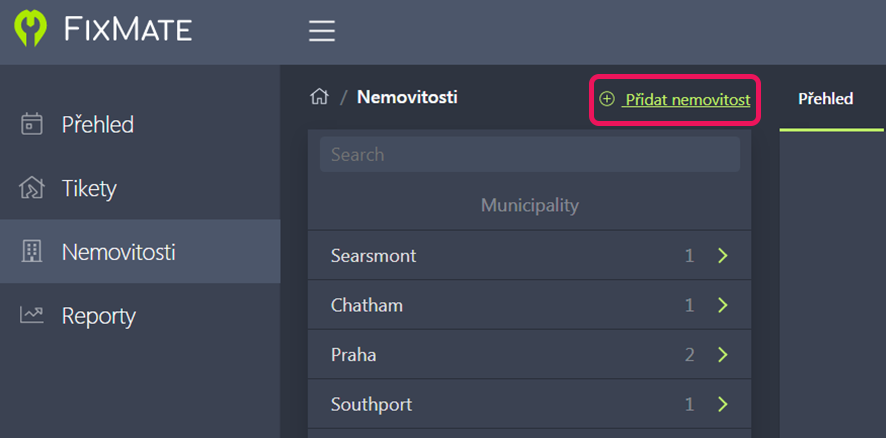 Přidat nemovitost