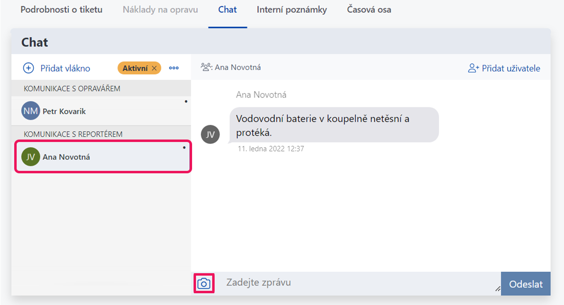 Vlákno chatu