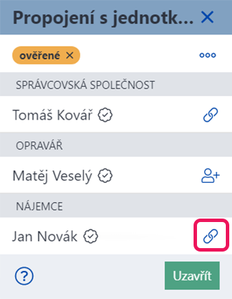 Propojení uživatelé