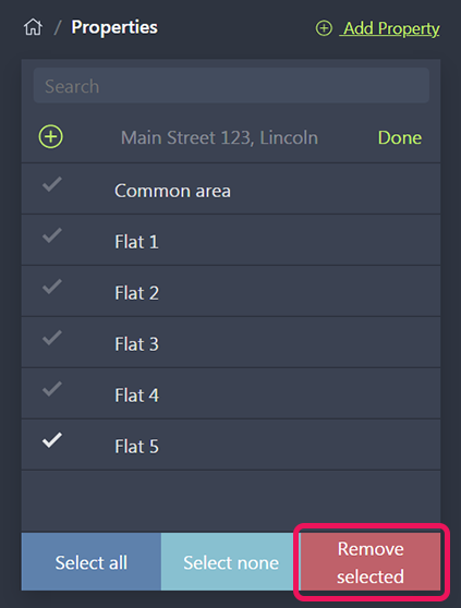 Select units