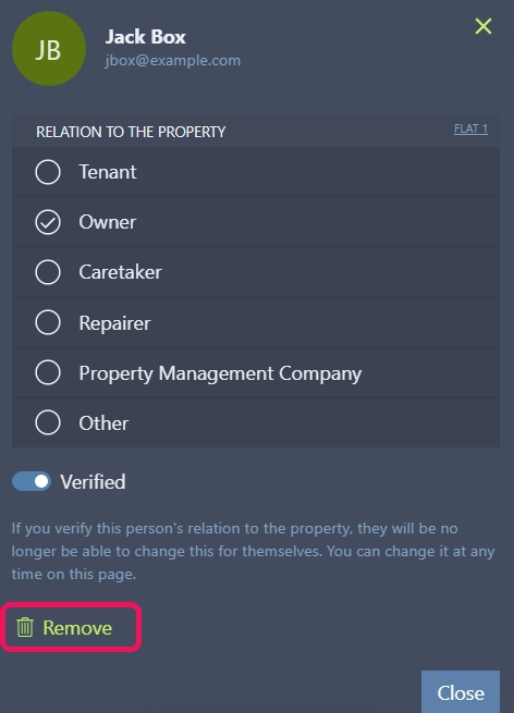 Remove user