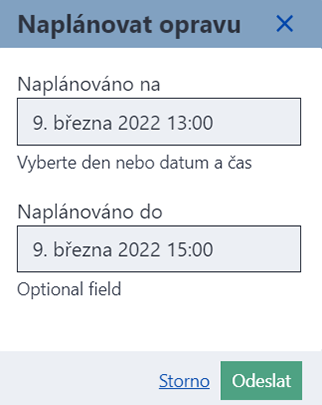 Naplánovat datum a čas